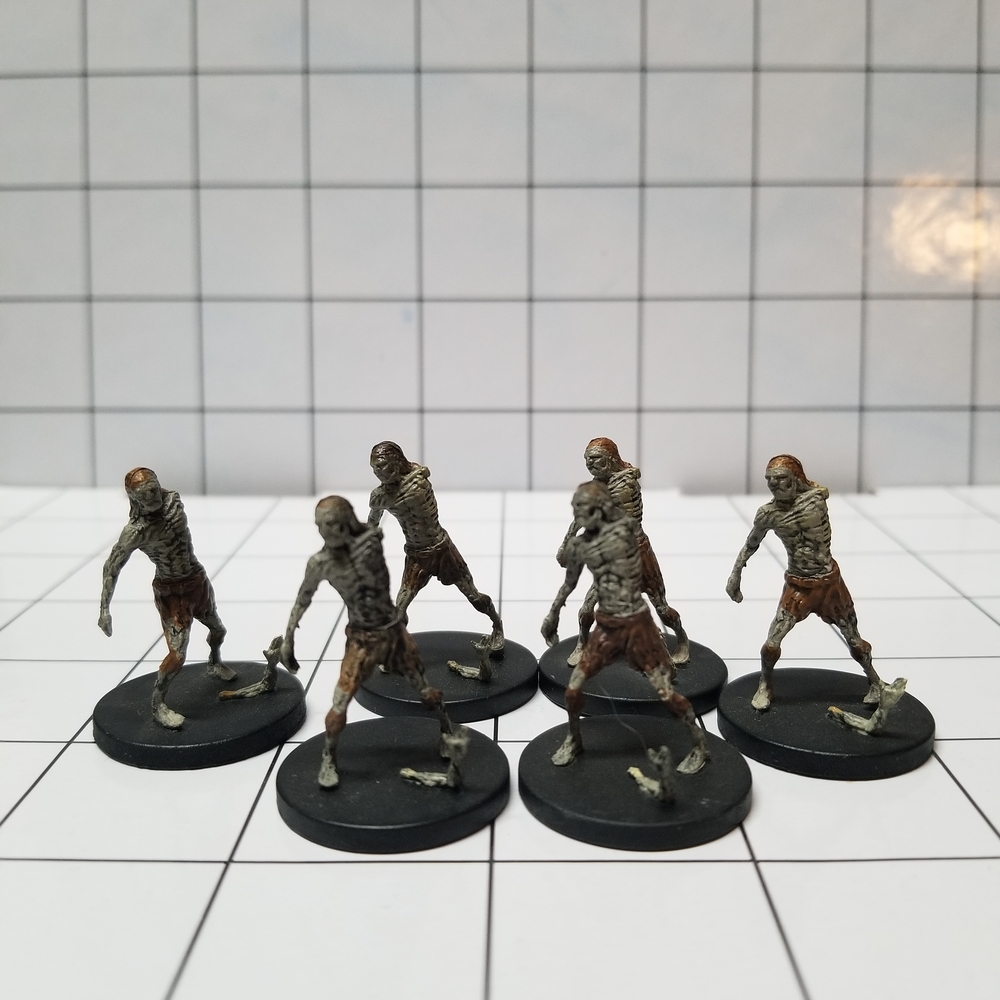 D&D Strahd Zombie Miniature Set Of 6